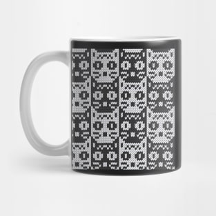 Funny cat knitted pattern Mug